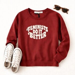 Rebecca Minkoff Feminists Do It Better Sweatshirt 2XL Graphic Pullover